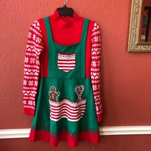 Christmas sweater dress